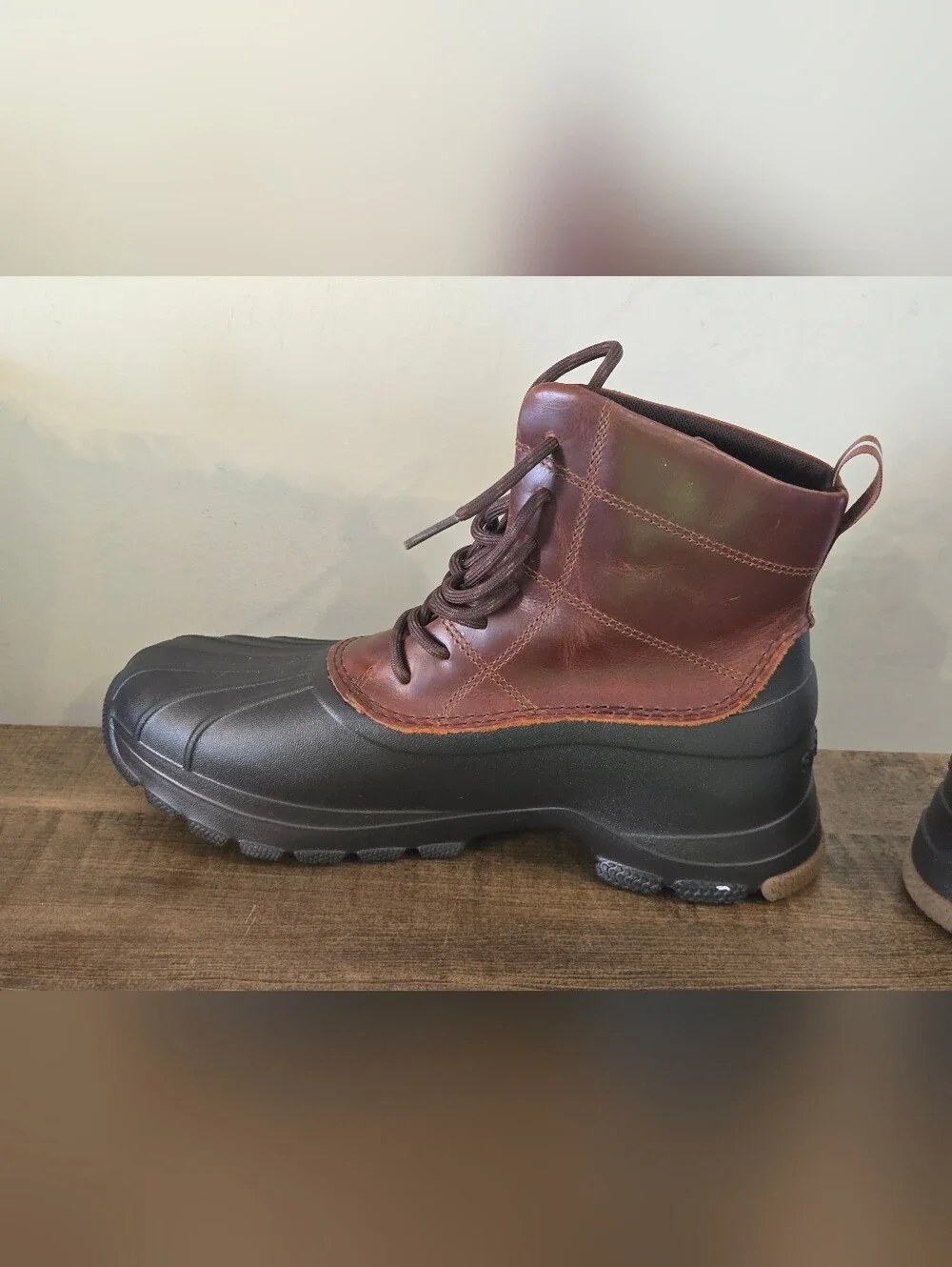 Sperry Duck Float Lace-Up Boots, Brown men size 8